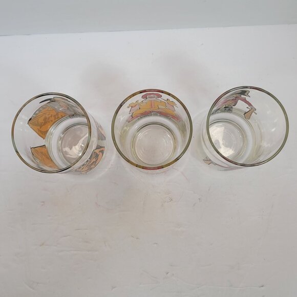 VTG Ronald McDonald Hamburglar & Captain Crook Collector Series Glasses Set Of 3 - Picture 3 of 6